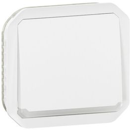 Hakuvalollinen painikemekanismi Legrand Plexo 1 NO 10 A IP55, valkoinen