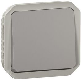 Painikemekanismi Legrand Plexo 1 NO 10 A IP55, harmaa
