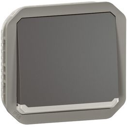 Hakuvalollinen vaihtopainikemekanismi Legrand Plexo 10 A IP55, antrasiitti
