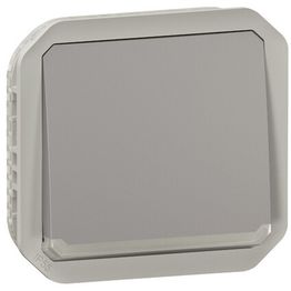 Vaihtopainikemekanismi Legrand Plexo hakuvalolla 10 A IP55, harmaa
