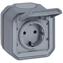 Pistorasia Legrand Plexo 1-osainen 16 A / 250 V IP55 pinta jousiliittimillä