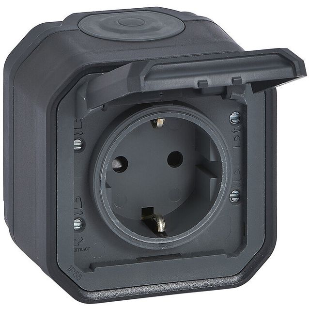 Pistorasia Legrand Plexo 1-osainen 16 A / 250 V IP55 pinta ruuviliittimillä