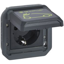 Latauspistorasiamekanismi Legrand Green'Up Plexo 16 A IP55, antrasiitti