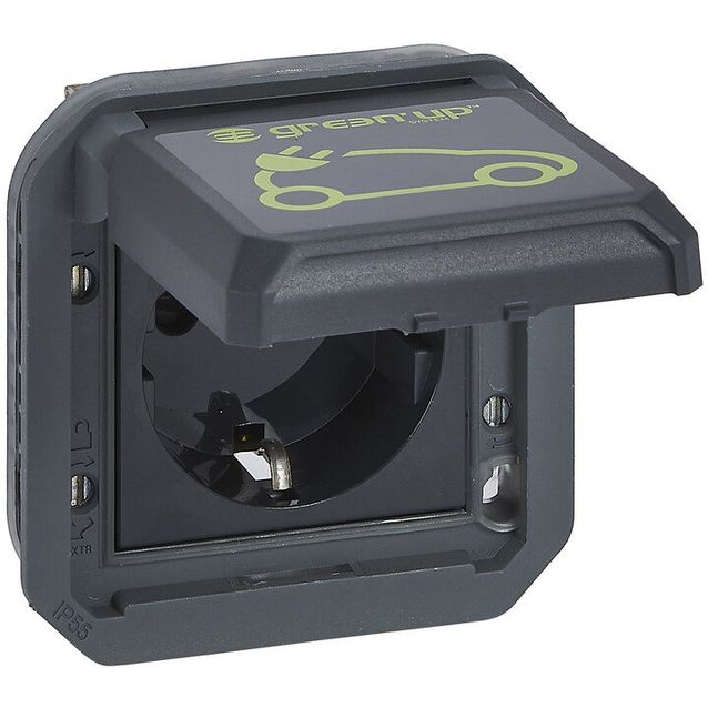 Latauspistorasiamekanismi Legrand Green'Up Plexo 16 A IP55, antrasiitti