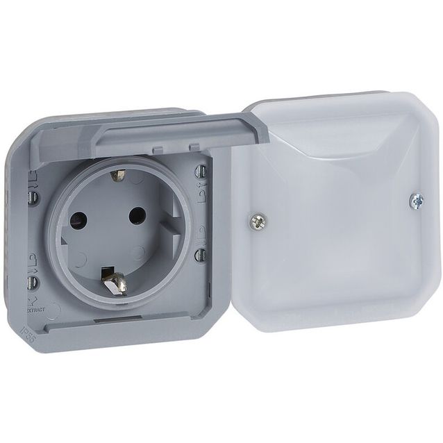 Älypistorasiamekanismi Legrand Plexo with Netatmo 16 A IP55, harmaa