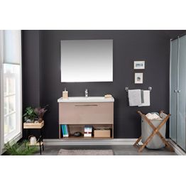 Kylpyhuoneryhmä Linento Bathroom Cappadocia Cappuccino peili, eri kokoja