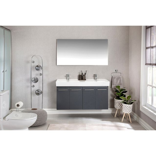 Kylpyhuoneryhmä Linento Bathroom Carlsbad 120 Grey peili