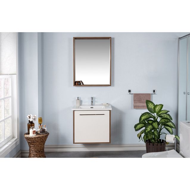 Kylpyhuoneryhmä Linento Bathroom Sahra 65 Cream peili