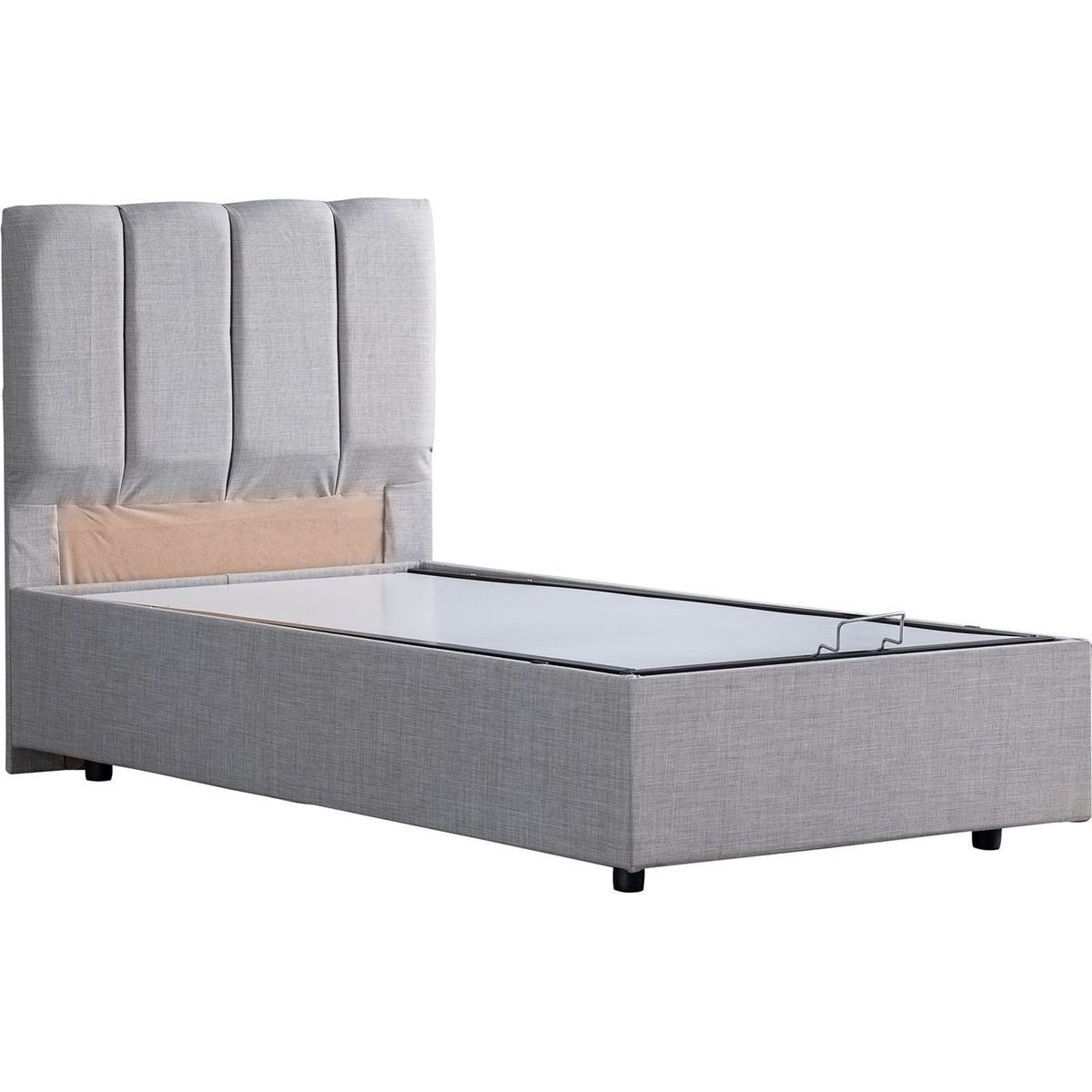 Sänky Linento Furniture Defne Bb 90x200cm vaaleanharmaa