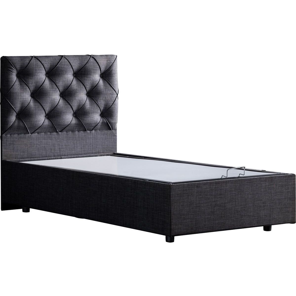 Sänky Linento Furniture Eylul Bb 90x200cm antrasiitti