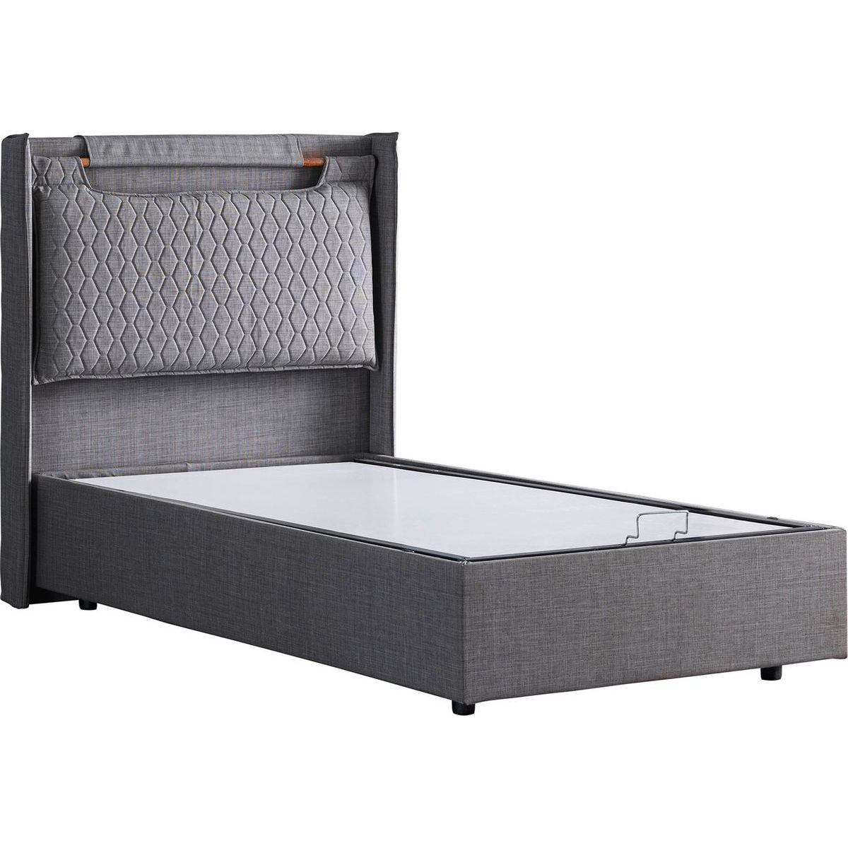 Sänky Linento Furniture Zagreb Bby 90x200cm harmaa