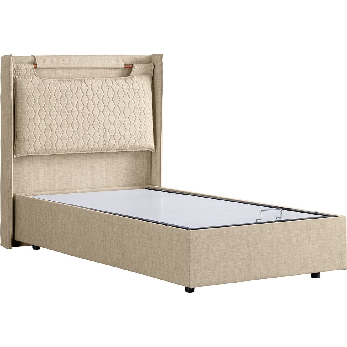 Sänky Linento Furniture Zagreb Bb 90x190cm kerma