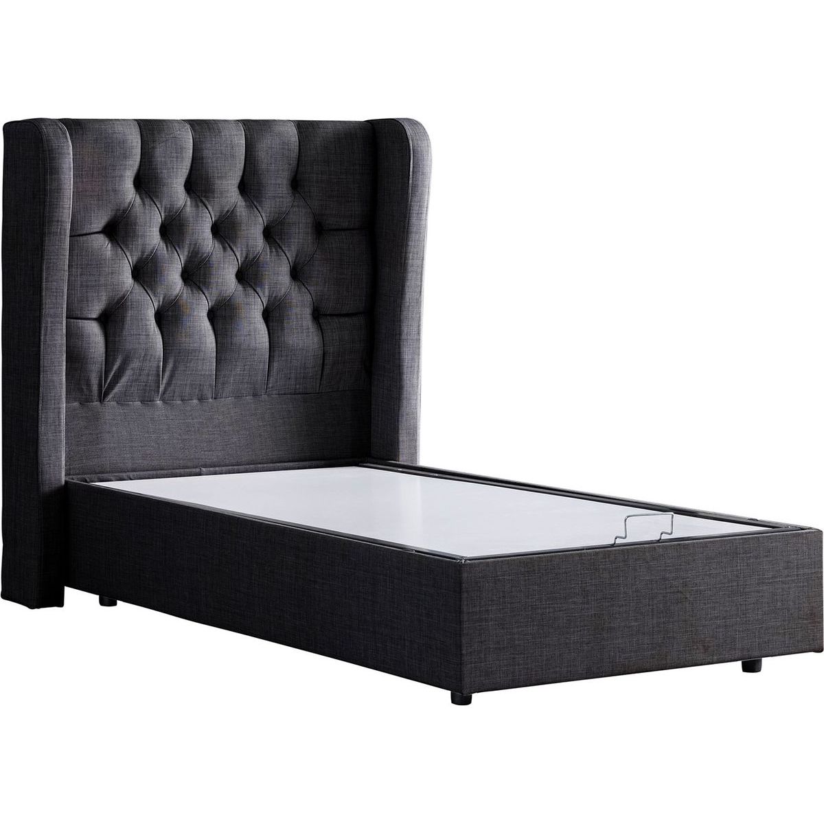 Sänky Linento Furniture Riga Bby 90x200cm antrasiitti