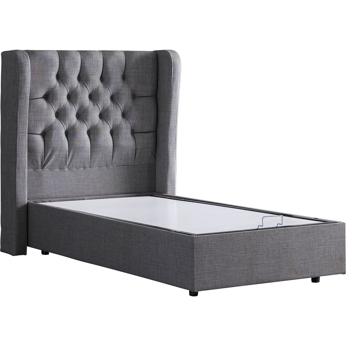 Sänky Linento Furniture Riga Bby 90x200cm harmaa