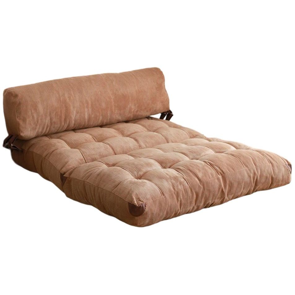 Vuodesohva Linento Furniture Fold Kadife Camel, 2-istuttava, ruskea