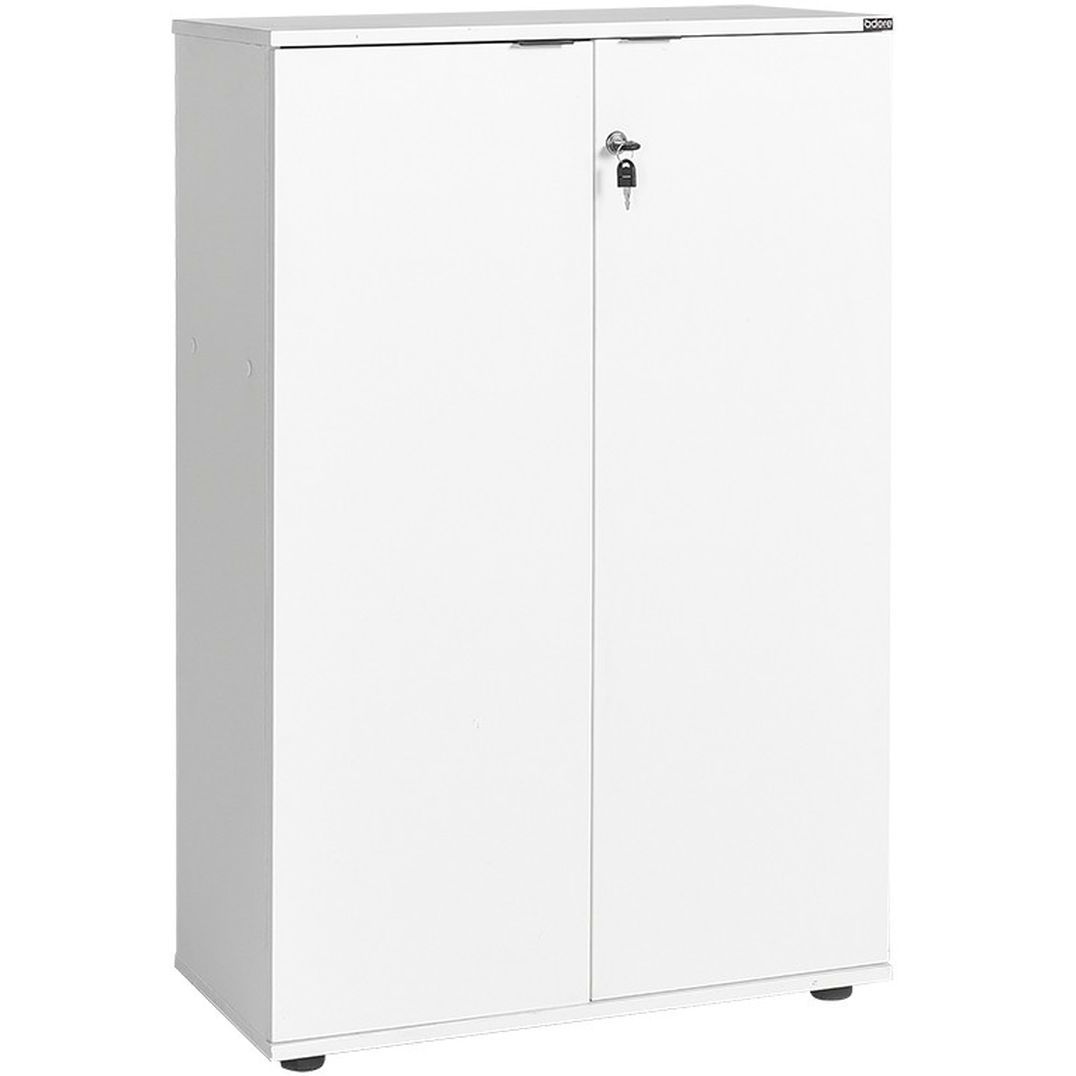 Lukollinen kaappi Linento Furniture RKT-332-DD-1, valkoinen
