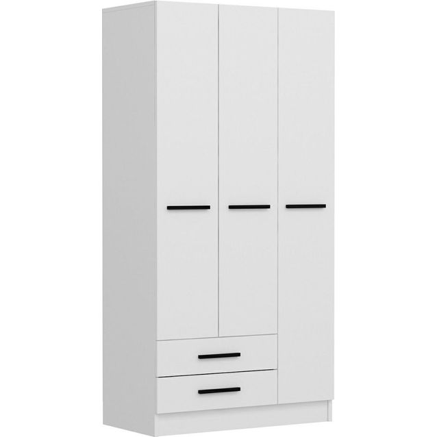 Vaatekaappi Linento Furniture Polo 180x135cm valkoinen