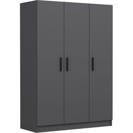 Vaatekaappi Linento Furniture Kale 2265 190x135cm antrasiitti