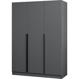 Vaatekaappi Linento Furniture Kale 2287 210x135cm antrasiitti