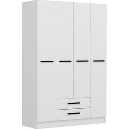 Vaatekaappi Linento Furniture Kale 2292 180x180cm valkoinen