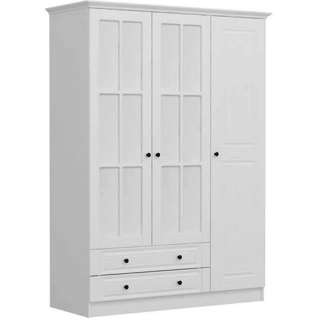 Vaatekaappi Linento Furniture Kale 135cm valkoinen