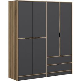 Vaatekaappi Linento Furniture Elina 210x180cm eri värejä