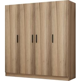 Vaatekaappi Linento Furniture Kale 7628 210x180cm ruskea