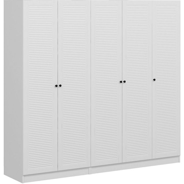 Vaatekaappi Linento Furniture Kale 8392 190x225cm valkoinen