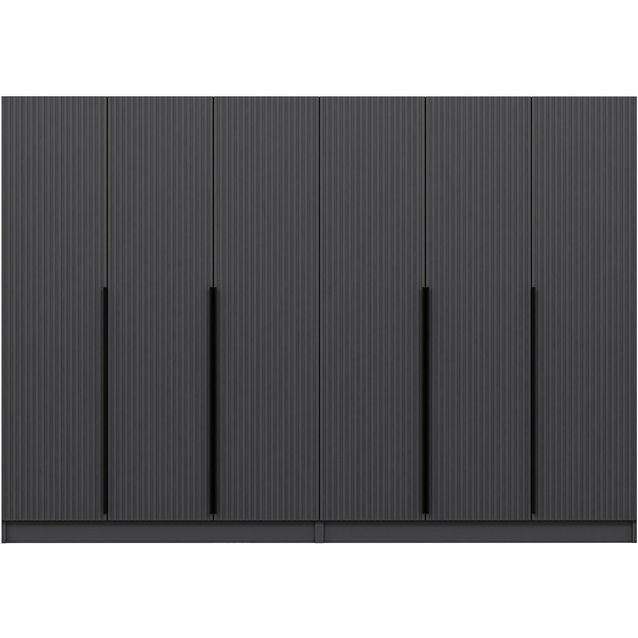 Vaatekaappi Linento Furniture Kale Plus 7777 210x270cm antrasiitti