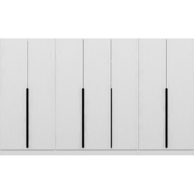 Vaatekaappi Linento Furniture Kale Plus 7788 210x315cm valkoinen