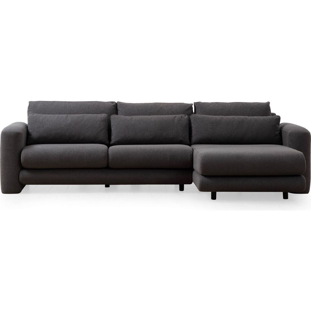 Kulmasohva Linento Furniture Lily oikeankätinen 3-istuttava harmaa