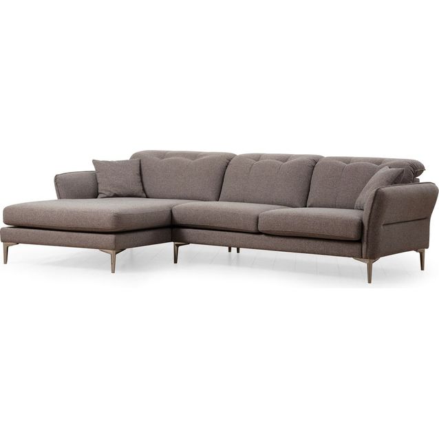 Kulmasohva Linento Furniture Costor vasenkätinen 4-istuttava harmaa