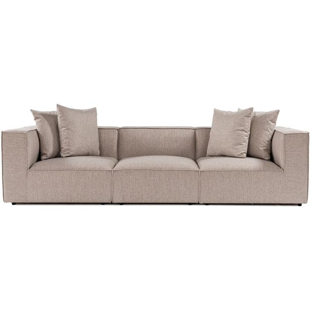 Sohva Linento Furniture Sora, 3-istuttava, beige
