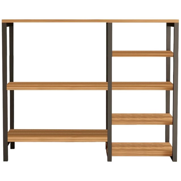 Hylly Linento Furniture Sera, ruskea/musta