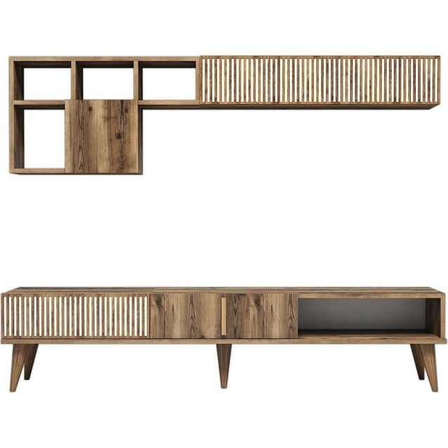 TV-kalusteryhmä Linento Furniture Milan pähkinä