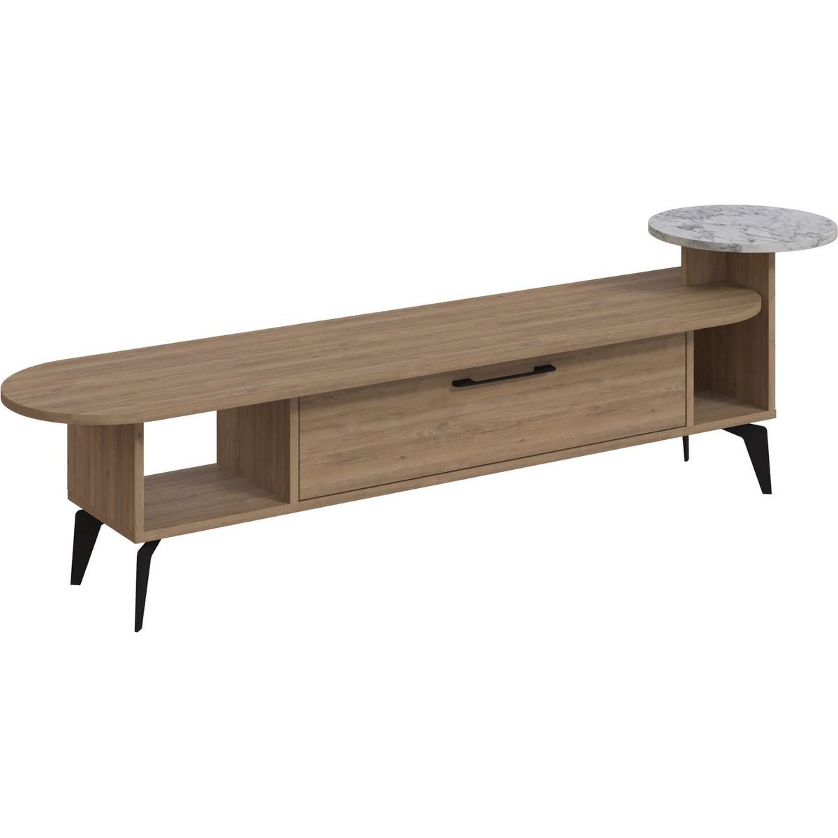TV-taso Linento Furniture Ada tammi/harmaa