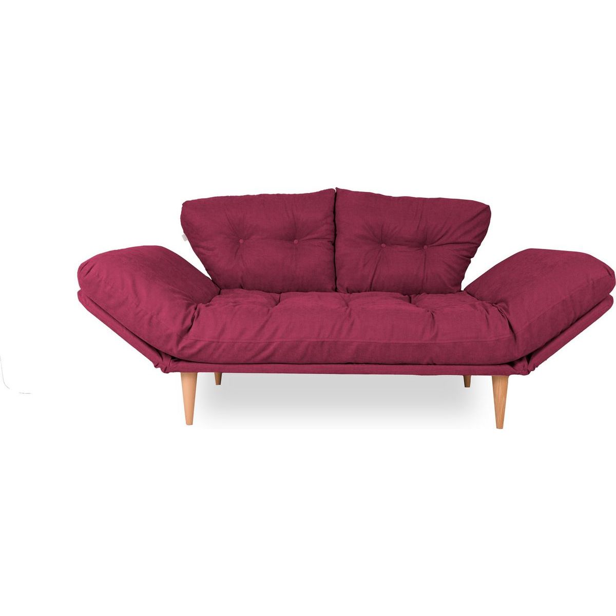 Vuodesohva Linento Furniture Nina 3-istuttava punainen