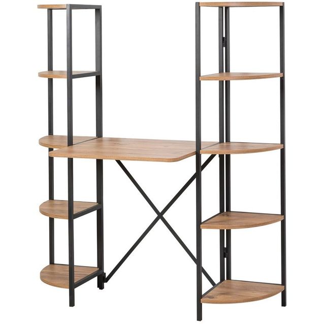 Työpöytä Linento Furniture Aura Rafix, ruskea