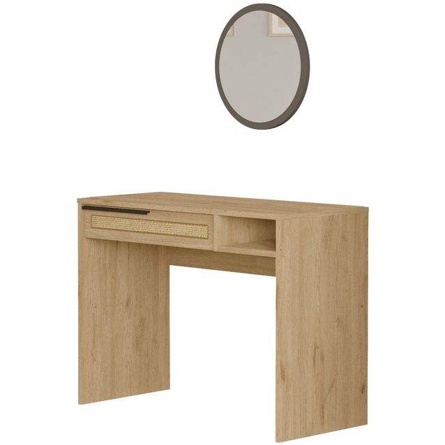 Meikkipöytä Linento Furniture ON18-SU, ruskea