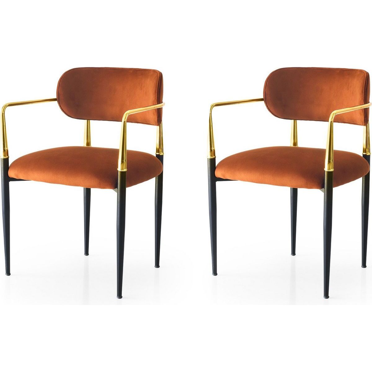 Tuolit Linento Furniture JN-042 V2 2kpl oranssi/kulta