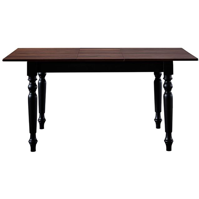 Jatkettava ruokapöytä Linento Furniture Albero14, 120/160x80cm, ruskea/valkoinen