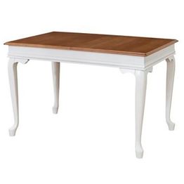 Jatkettava ruokapöytä Linento Furniture Albero29, 120/160x80cm, ruskea/valkoinen