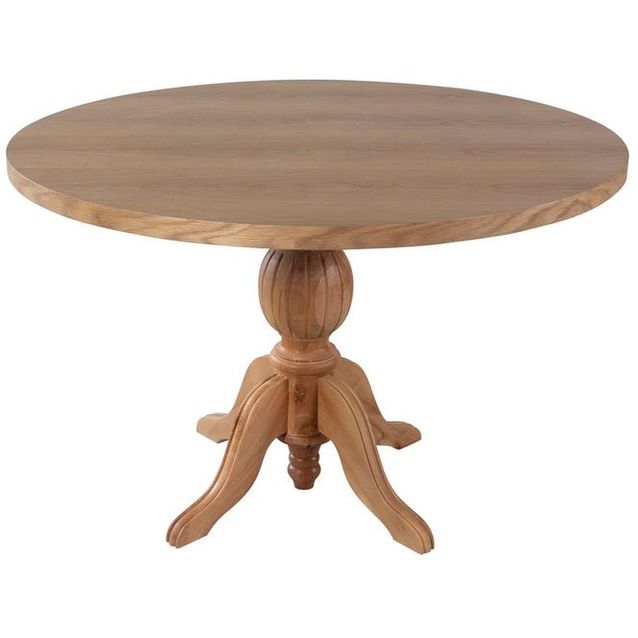 Ruokapöytä Linento Furniture Albero155, Ø120cm, ruskea