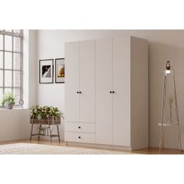 Vaatekaappi Linento Furniture Rb-067, 120x180cm, mattavalkoinen