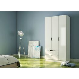 Vaatekaappi Linento Furniture Rb-155, 90x180cm, mattavalkoinen