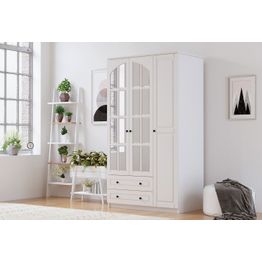 Vaatekaappi Linento Furniture Rb-010, 105x180cm, mattavalkoinen