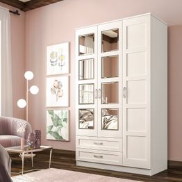 Vaatekaappi Linento Furniture Rb-050, 105x184cm, mattavalkoinen