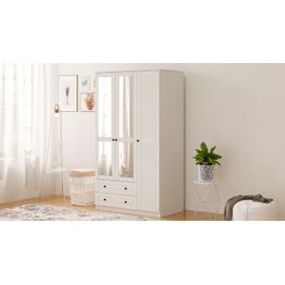 Vaatekaappi Linento Furniture Rb-062-03, 140x184cm, mattavalkoinen