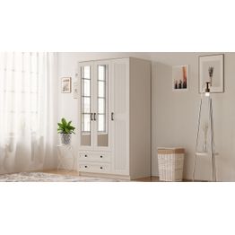 Vaatekaappi Linento Furniture Rb-073, 105x184cm, mattavalkoinen