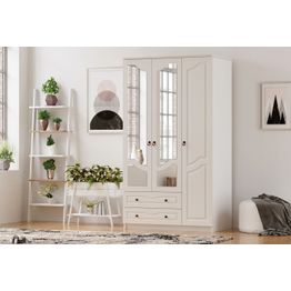Vaatekaappi Linento Furniture Rb-105, 105x210cm, mattavalkoinen